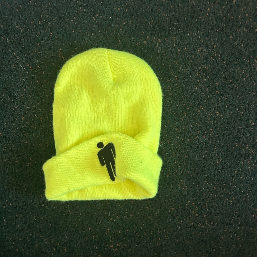 Billie Eilish Neon Yellow Beanie Hat